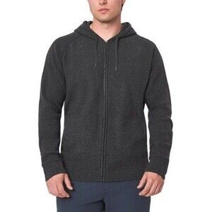 Modern Ambition Men's Full Zip Hooded Recycled Knit Jacket Gray Small NWT